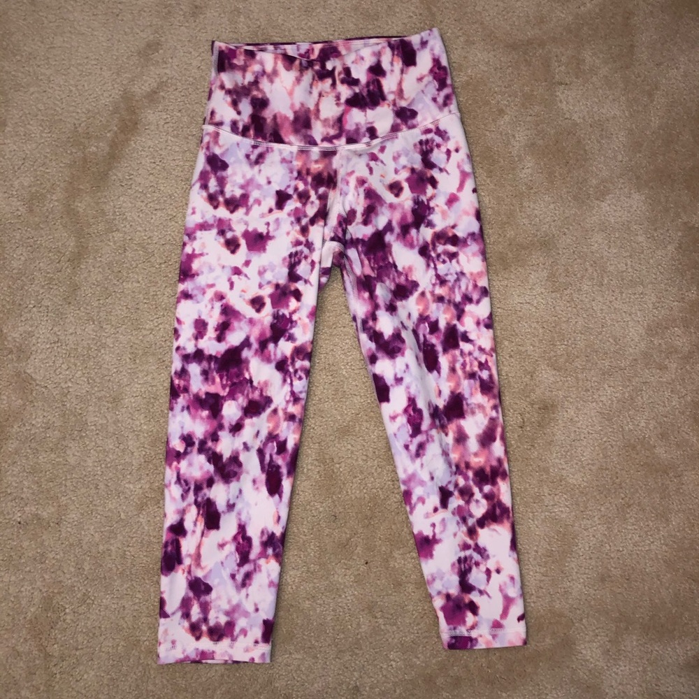 cropped purple/pink Old Navy Active leggings